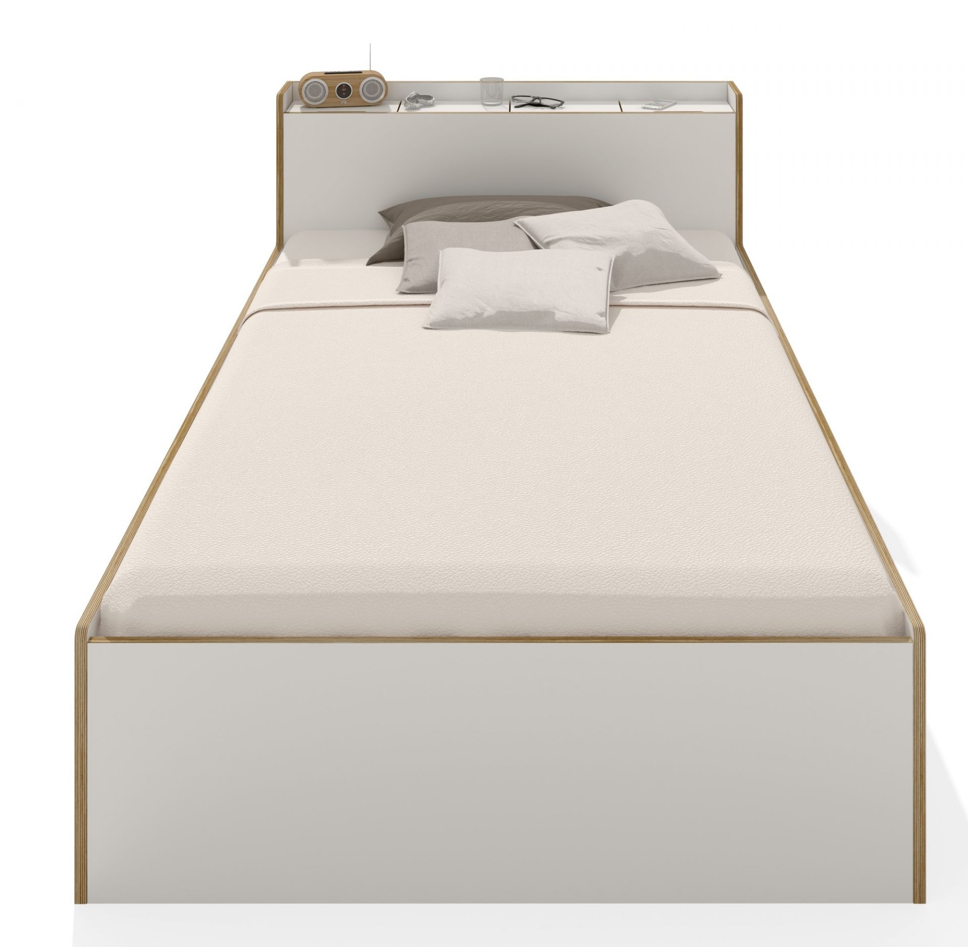 Nook Single bed CPL White Müller Möbelwerkstätten